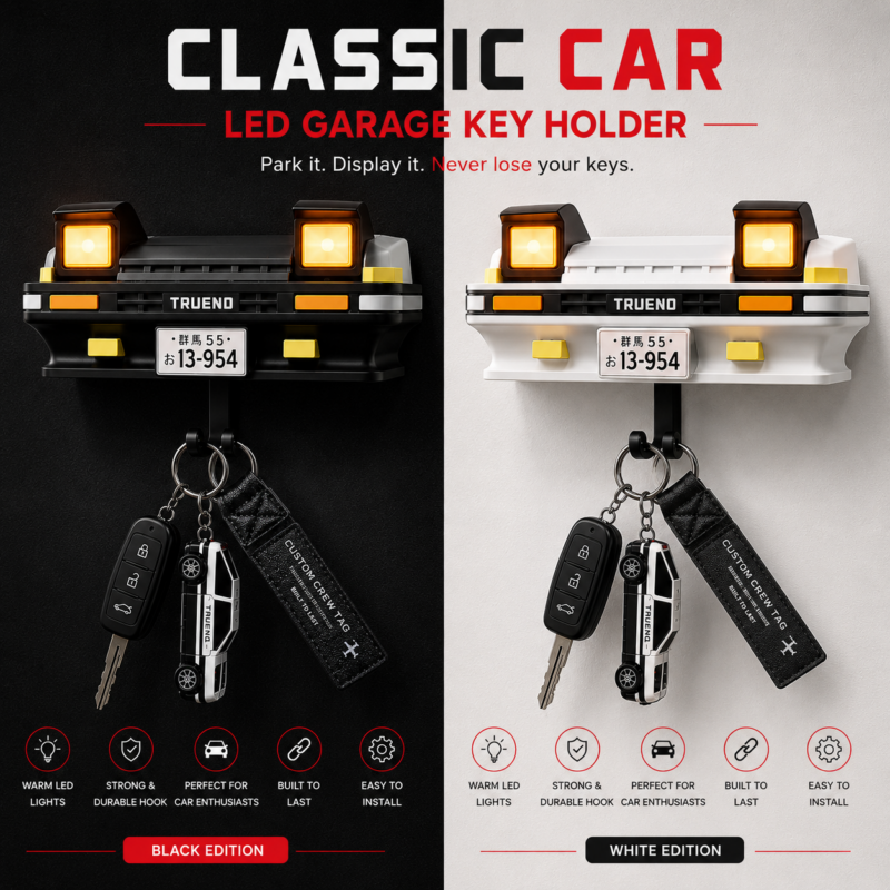 Classic Car Headlight Key Holder