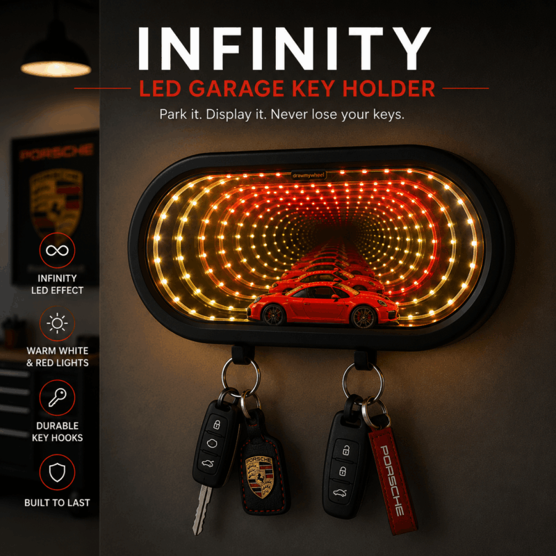 LED Garage Key Holder - Oval Shape